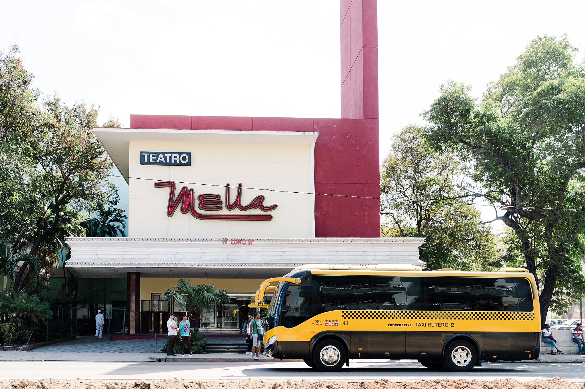  The mid-century Nella theater in Vedado, havana was right around the corner from our Airbnb.  