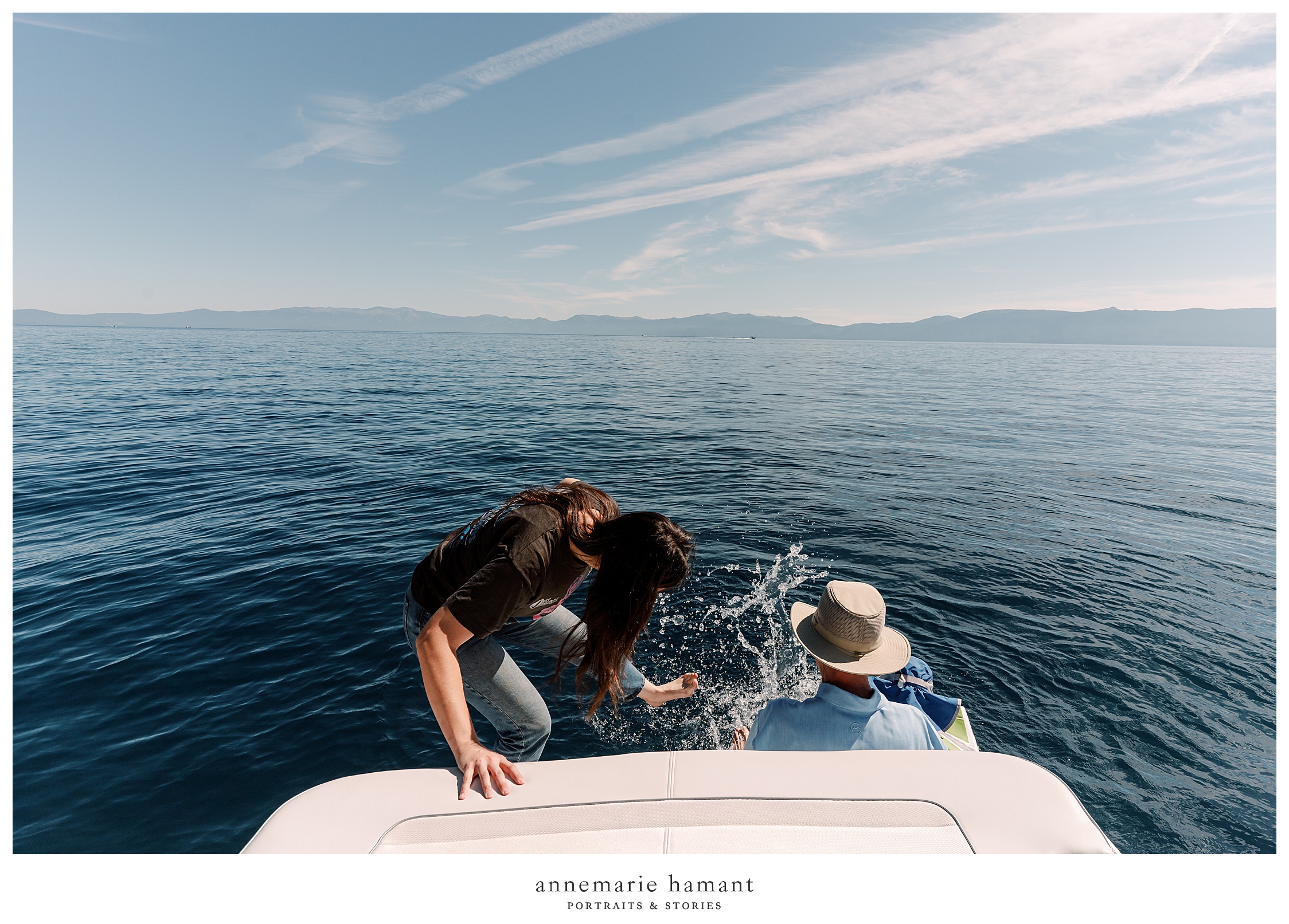  Documentary family photography on Lake Tahoe captures your family vacation and lake life. AnneMarie Hamant is an award winning photographer who travels to document her client’s most important memories.  