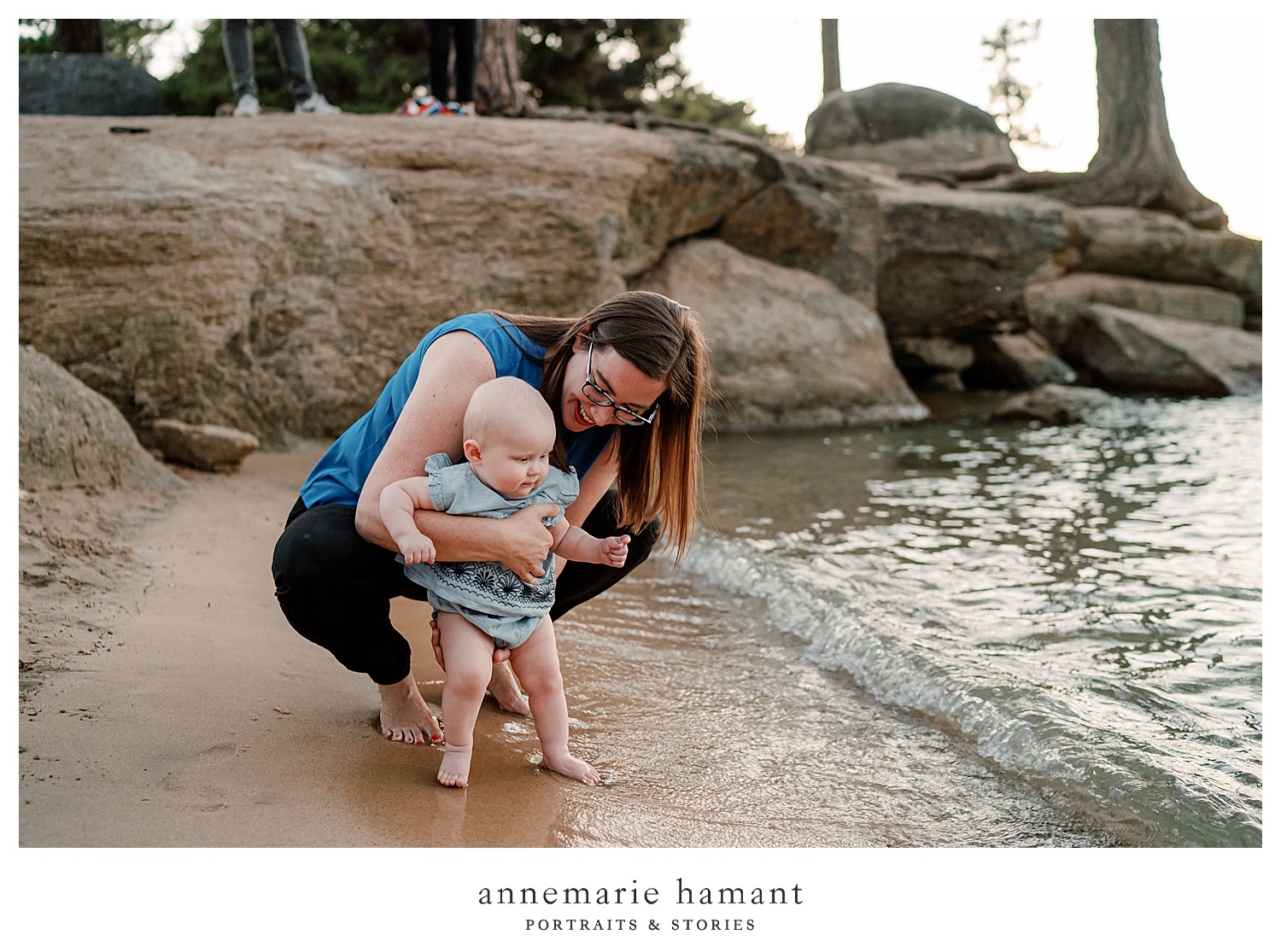  AnneMarie Hamant captures the joy of motherhood for families on vacation in Lake Tahoe.  