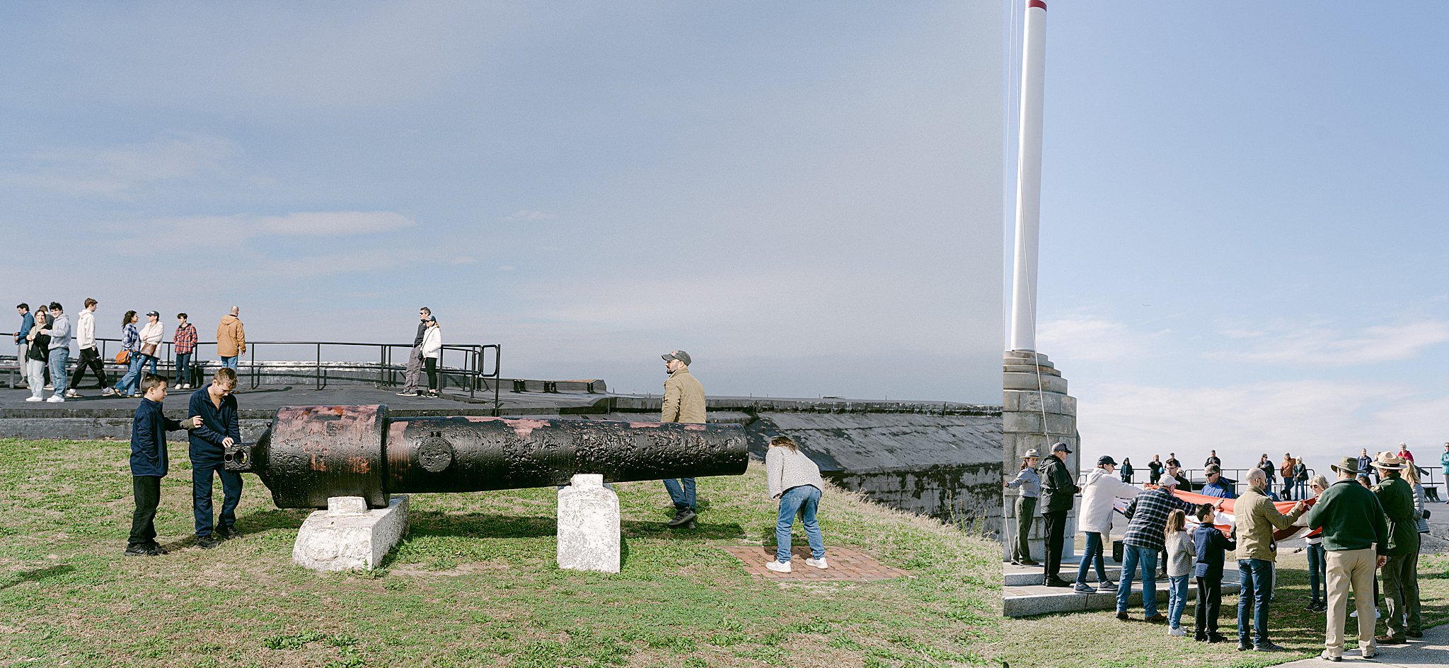 Canons at Fort Sumter National Park Destination Family Photographer