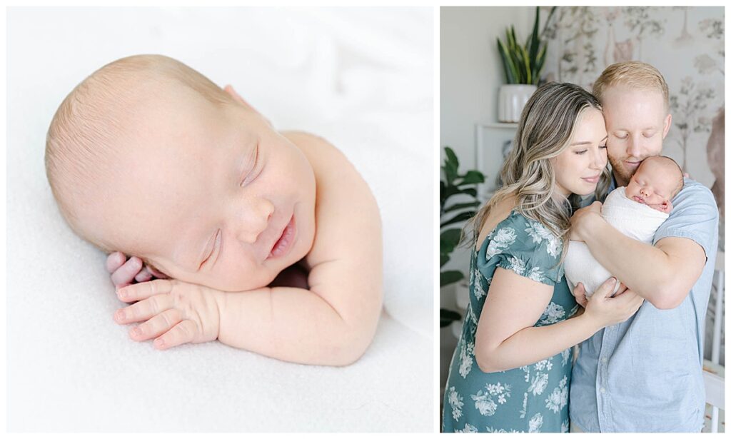 baby poses during a Philadelphia newborn photography session