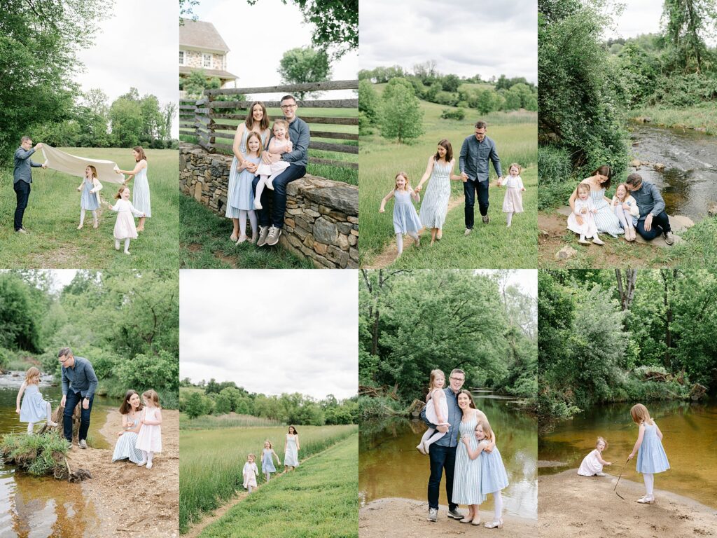 family of four family photos in chester county pa